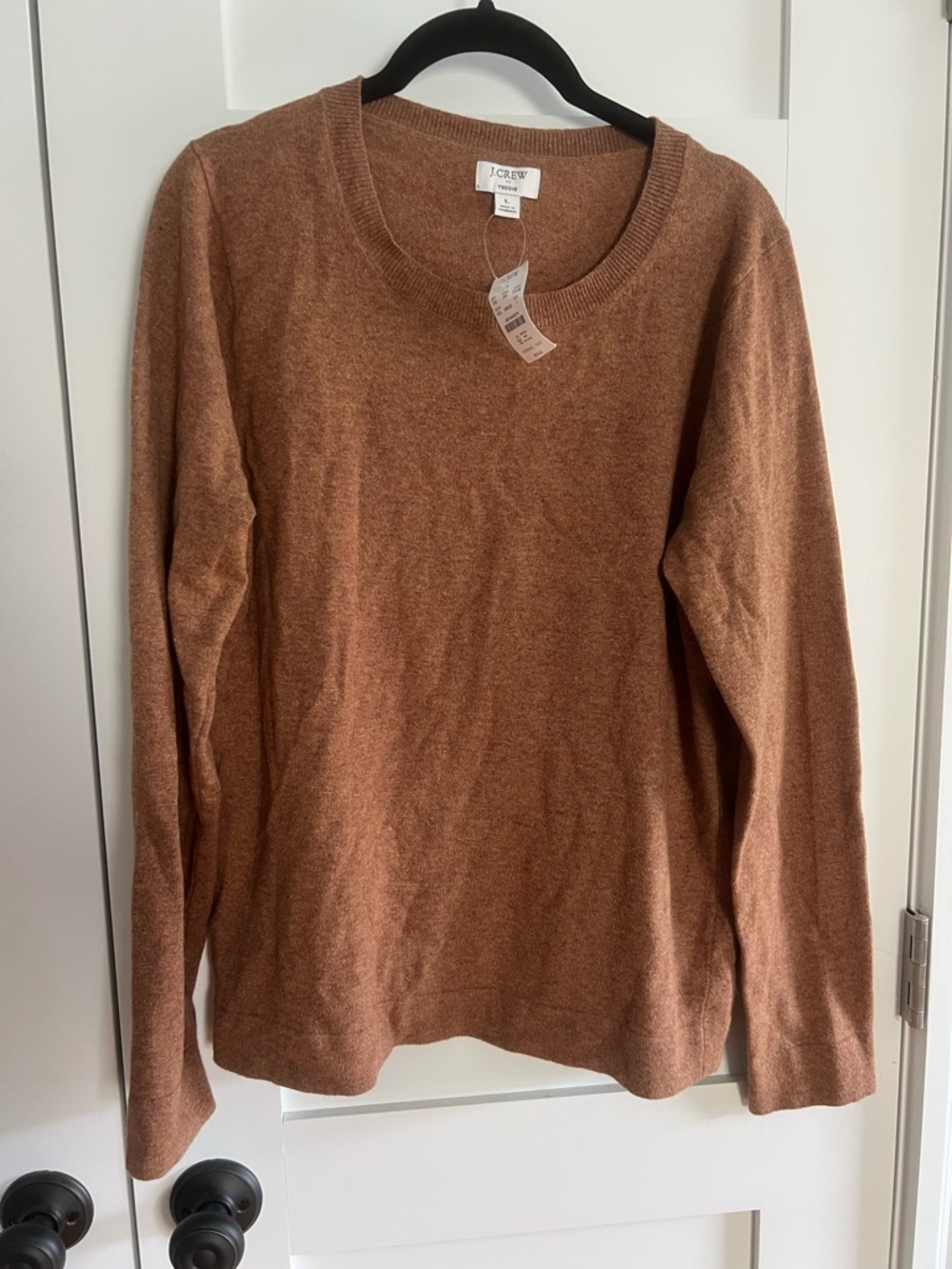 J. Crew Women's Scoopneck Sweater in Toasted Brown